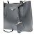 Bolsa de ombro Tote com logo triangular Saffiano duplo Prada Preto - vista 6