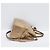Prada Vitello Shine Gold Tote Bag Marrone - vista 4