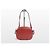Céline Bolsa transversal de couro de bezerro matelassada Charm Vermelho - vista 3