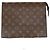 Louis Vuitton Pochette Necessaire Clutch Marrone