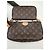 Louis Vuitton Bolso cruzado Multi Pochette Accesorios Caqui Castaño - vista 13