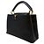 Louis Vuitton Borsa a Spalla Capucines Torillon MM Nera Nero - vista 3
