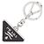 Prada Porte-clés Triangle Logo Saffiano Noir