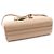 Prada Logo in lettere dorate in pelle di vitello morbida Saffiano beige Marrone - vista 5