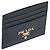Prada Metall-Kartenhalter mit goldenem Logo QWA Schwarz - Ansicht 6
