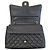 Chanel Borsa Maxi Flap in Caviar Oro Classico Nero - vista 9