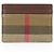 Burberry Tarjetero Sandon de cuero marrón Castaño
