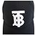 Burberry Cappellino da baseball donna nero in cotone spesso con logo TB - vista 12