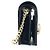 Gucci Schwarze Leder-Kartenetui mit Kette - Ansicht 9