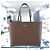 Burberry Borsa a spalla media London in pelle marrone - vista 5