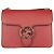 Gucci Borsa a spalla in pelle rossa con catena Rosso