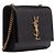 Saint Laurent Bolso Kate Small de cuero brillante Negro - vista 7