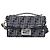 Fendi Borsa a tracolla Baguette Trunk Juka Nera Nero