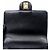 Chanel Borsa a spalla nera CC in rilievo con catena - vista 7
