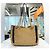 Gucci Borsa a spalla con catena Raffia Marmont oro beige Marrone - vista 3