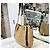 Gucci Borsa a spalla con catena Raffia Marmont oro beige Marrone - vista 6