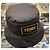 Fendi Schwarzer Nylon Bucket Hat mit gelbem quadratischem Logo - Ansicht 2