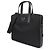 Prada Borsa porta documenti in nylon Nero - vista 4
