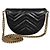 Gucci Borsa Mini GG Marmont Matelassé con Catena DTDHT Nero - vista 6