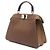Fendi Borsa Peekaboo Small Vedi AYDI Marrone - vista 6
