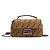 Fendi Borsa in tessuto midi con catena baguette Marrone