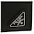 Prada Tarjetero de cuero Saffiano con logo triangular Negro  - vista 7