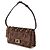 Fendi Borsa a Spalla Baguette Chain Marrone - vista 4