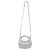 Miu Miu Borsa hobo mini in pelle Napa Argento - vista 5