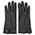 Saint Laurent Lammfellhandschuhe Cassandre Schwarz  - Ansicht 5