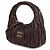 Miu Miu Borsa hobo in pelle nappa Marrone - vista 4