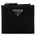 Prada Billetera Bi-Fold de Re-Nylon Negro - vista 4