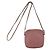 Dolce & Gabbana Mini bolsa cruzada quadrada em couro acolchoado rosa claro com detalhes em prata - vista 3