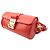 MCM Borsa a tracolla cilindrica in pelle corallo Arancione - vista 2