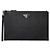 Prada Borsa Clutch Triangolo Logo Saffiano Nera Nero