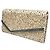 Jimmy Choo Clutch Catena Brillante Emie Bianco - vista 3