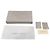 Jimmy Choo Clutch Catena Brillante Emie Bianco - vista 8