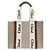 Chloé Logo Woody Medium Tote Bag Marrone - vista 2