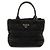 Tote Prada Kleine gepolsterte Tasche aus recyceltem Nylon Schwarz