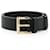 Prada Cintura in pelle con logo triangolare Nero  - vista 1
