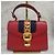 Gucci Sylvie Mini rote Handtasche mit Obergriff - Ansicht 3