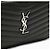 Saint Laurent Borsa a tracolla mini trapuntata con monogramma Nero - vista 11
