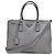 Prada Borsa tote e borsa a spalla Saffiano Lux grigia Marrone