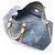 Sac Boston Keepall Bandoulière 45 en denim Monogram Louis Vuitton Bleu Marine - vue 11