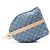 Sac Boston Keepall Bandoulière 45 en denim Monogram Louis Vuitton Bleu Marine - vue 4