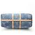 Sac Boston Keepall Bandoulière 45 en denim Monogram Louis Vuitton Bleu Marine - vue 8