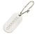 Portachiavi in metallo argento Chanel