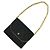 Borsa a spalla matelassé in jersey di cotone nero Chanel con catena - vista 3