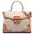 Borsa a mano Prada in canapa con rifiniture in cinghiale marrone Beige