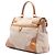 Borsa a mano Prada in canapa con rifiniture in cinghiale marrone Beige - vista 2