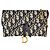Portafoglio Saddle Christian Dior con catena Blu